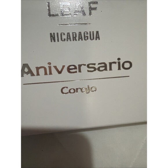 Aganorsa Leaf Toro Aniversario Corojo Empty Wooden Cigar Box 9" x 7.25" x 1" - Picture 2 of 6